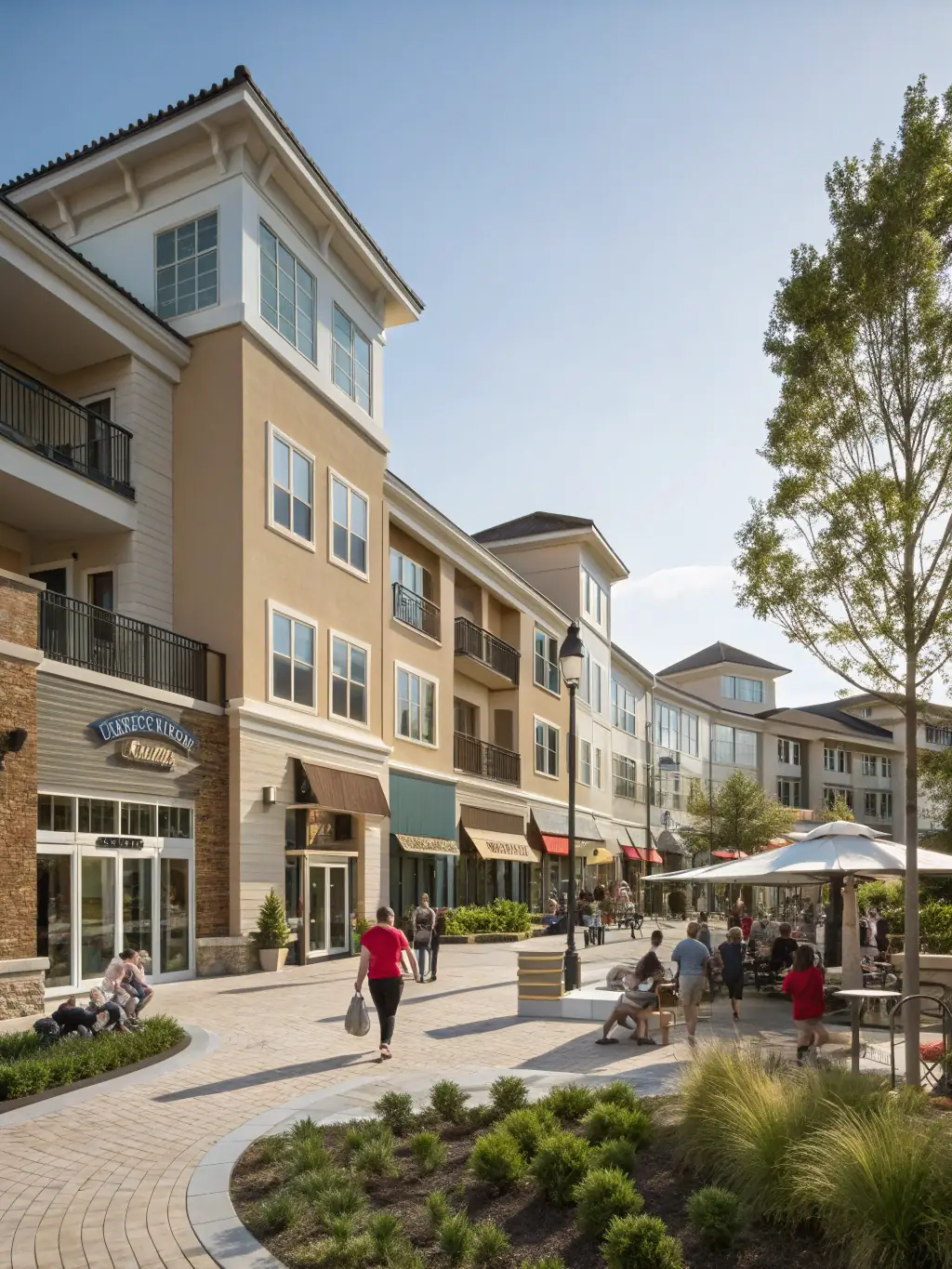 A mixed-use development featuring both industrial and retail spaces, illustrating Z Equity Group's strategy of creating diverse and sustainable commercial properties.